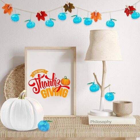 12Pcs Fall Glass Ornament Thanksgiving Small Tree Maple Leaf Hanging Glass Ornament for Fall Thanksgiving Tree, Table, Party Hanging Autumn Harvest Farmhouse Home Decorations (Maple Leaf) in Saudi Arabia