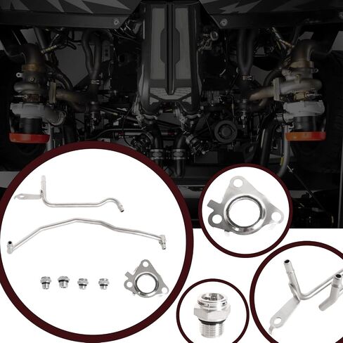 926-186 Passenger Side Turbo Coolant Line Kit Fit for Ford Expedition F150 Transit 150 250 350 HD 2011-2021, for Lincoln Navigator 2015-2021 in Saudi Arabia