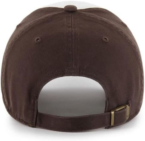 47 San Diego Padres Hat Mens Womens Freshman Clean Up Adjustable Cap, White/Brown in Saudi Arabia