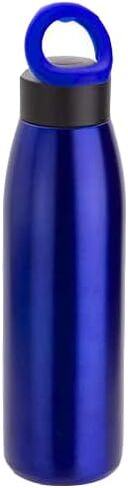 Premium Copper Coated Bottle, Double – Wall 12oz,18oz Actives Insulated Stainless Water Bottle with silicone carrying ring (MATTE BLACK, 18 OZ) in Saudi Arabia