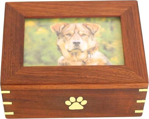 Wooden Pet Urn Box for Ashes | Wood Cremation Urns | Decorative Urns | Handmade Urn for Dog Ashes| Pet Memorial Urns | Funeral Urns in Saudi Arabia