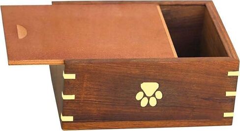 Wooden Pet Urn Box for Ashes | Wood Cremation Urns | Decorative Urns | Handmade Urn for Dog Ashes| Pet Memorial Urns | Funeral Urns in Saudi Arabia
