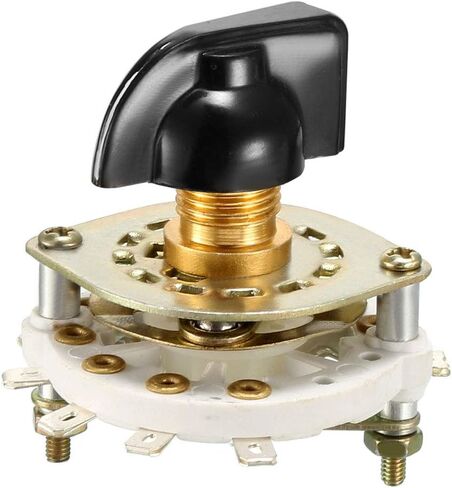 uxcell 1P9T 1 Pole 9 Throw 1 Deck Band Channel Rotary Switch Selector with Plastic Knob in Saudi Arabia