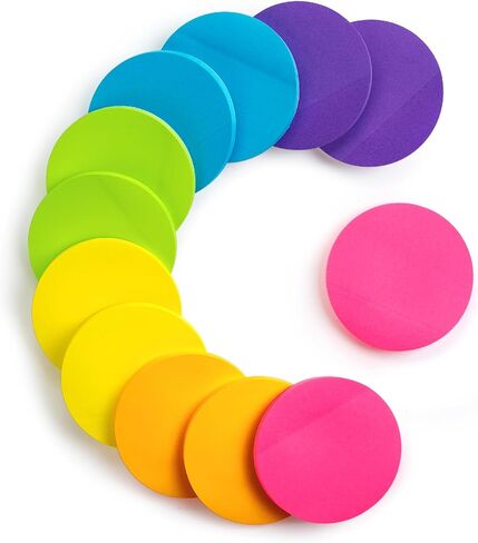 Mr. Pen- Round Sticky Notes, 12 Pads, 720 Sheets, 2.8" x 2.8" Colorful Sticky Notes Bulk, Circle Sticky Notes, Sticky Note, Self-Stick Note Pads, Sticky Pads Sticky Notes Aesthetic in Saudi Arabia