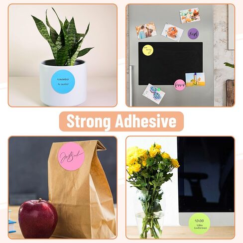 Mr. Pen- Round Sticky Notes, 12 Pads, 720 Sheets, 2.8" x 2.8" Colorful Sticky Notes Bulk, Circle Sticky Notes, Sticky Note, Self-Stick Note Pads, Sticky Pads Sticky Notes Aesthetic in Saudi Arabia