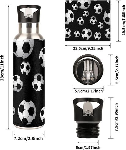 Frog Insulated Water Bottle with Straw, Metal Frog Water Bottle, Leak Proof Stainless Steel Water Bottle with Straw, Sports Water Bottle with Handle Wide Mouth for Travel Fitness Outdoor Sports in Saudi Arabia