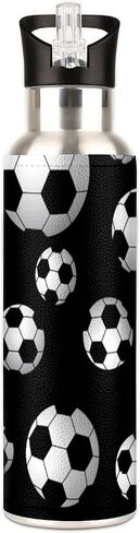Frog Insulated Water Bottle with Straw, Metal Frog Water Bottle, Leak Proof Stainless Steel Water Bottle with Straw, Sports Water Bottle with Handle Wide Mouth for Travel Fitness Outdoor Sports in Saudi Arabia