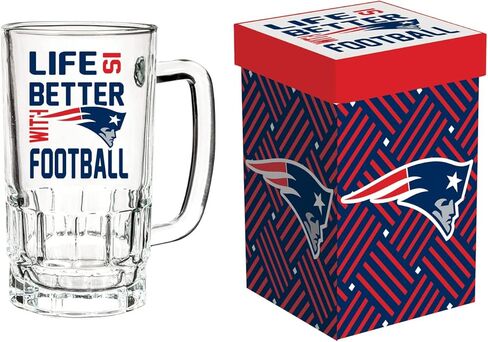 كأس تانكارد الزجاجي لفريق أمريكا الرياضية، مع صندوق هدايا، نيو إنجلاند باتريوتس in Kuwait