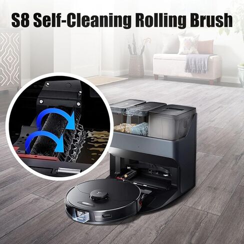 4 قطع من الفرش الدوارة البديلة من ANBOO للمكنسة الكهربائية Roborock S8 Pro Ultra/S7 Maxv Ultra، فرشاة رئيسية ذاتية التنظيف عالية السرعة لملحقات المكنسة الكهربائية Roborock G20/G10/G10S/G10S Pro in Kuwait