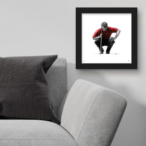 Gallery Pops Tiger Woods - Preparation Wall Art, Black Framed Version, 12" x 12" in Saudi Arabia