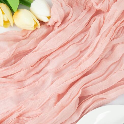 10ft Chiffon Table Runner Sage Green, 30 x 120 Inch Romantic Tulle Table Runner for Wedding Bridal Shower, Chiffon Fabric Sheer for Birthday Party Chair Decoration Rustic Boho Table Runner in Saudi Arabia