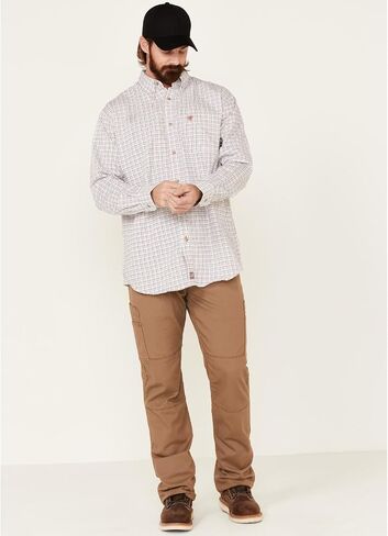 Ariat Male FR Gauge Work Shirt White Multi X-Large in Saudi Arabia
