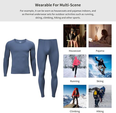 Men's Thermal Underwear Sets All-Purpose Long Jonhs Sets Autumn And Winter Base Layer Pajams For Teenager Big Boy in Saudi Arabia