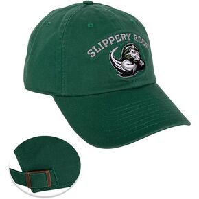 Desert Cactus Slippery Rock University Baseball Hat SRU Rocky Brimmed Embroirderd Hats Cap Adjustable Cloth Strap Adult (Style B) Green