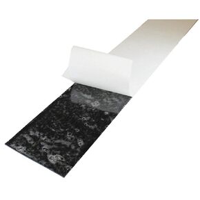 Rubber Roll, Neoprene, Rubber Width 6 in, Rubber Length 5 ft, Rubber Thickness 1/8 in, 60A, Adhesive Backing