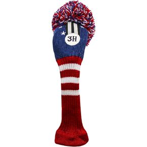 Izzo Vintage Patriot Golf Club Headcovers.