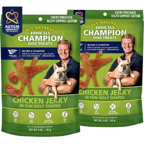 Ernie Els All Natural Salmon Dog Treats - Premium Dog Treats for Healthy Snacking - 3oz (Pack of 2) in Saudi Arabia