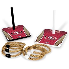Solid Wood NFL Quoits Set with Direct Print HD Team Graphics – Tailgate Ring Toss Game – Great Gift for Any Football Fan! Ring Toss Family Outdoor Games for The Beach