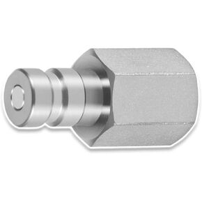 PD342 Test Port and Diagnostic Equipment Quick Nipple with Female Pipe Thread Fits for PD Series Couplers, 1/8" body size, 1/4"-18 NPTF thread size