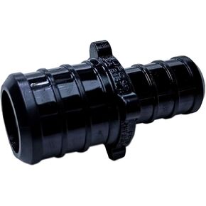 25 Pieces XFITTING 3/4" X 1/2" Pex Coupling Poly Alloy Coupling, Plastic Coupling, Reducing Coupling - Crimp Pex B, Black, 25 Packs