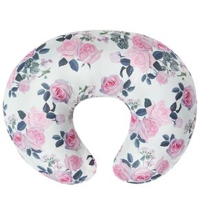 Nursing Pillow Cover, Ultra Soft Case for Baby Boy and Girls, Stretchy Removable Slipcover for Breastfeeding Pillows, Pink Checkerboard Grid