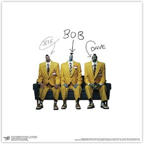 Trends International Gallery Pops Beetlejuice Beetlejuice - Jeff Bob Dave Wall Art, 12" x 12" Gallery Pops Wall Art, Black Framed Version