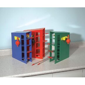 Heathrow Scientific HS20612M Blue Magnetized ABS Plastic Pipet Rack