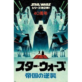 Trends International Star Wars: The Empire Strikes Back - 40th Anniversary Japan Wall Poster, 22.375" x 34", Premium Unframed Version