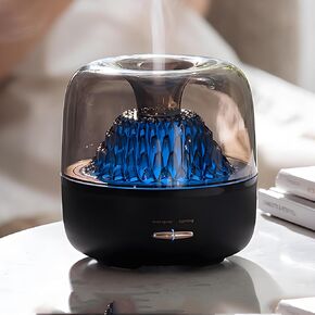 Essential Oil Diffuser,Portable Humidifier with Cool Mist, 7 Colors Night Light, and Auto Shut-Off,Perfect for Home, Office, and Yoga (White)