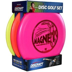 مجموعة أقراص الجولف للمبتدئين من Discraft (3 عبوات) 1 سائق، 1 متوسط ​​المدى، 1 مضرب (ألوان متنوعة)