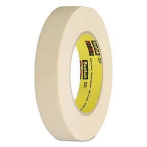 Scotch High Performance Masking Tape 232 Tan, 24 mm x 55 m (Case of 36), Model Number: 232-1
