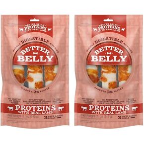 Better Belly Proteins with Real Lamb Digestible Large Dog Chew, 12.1 oz., Count of 3 in Saudi Arabia