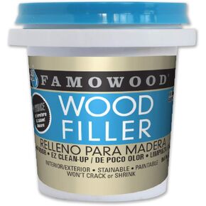 FamoWood 40042152 Latex Wood Filler - 1/4 Pint, Golden Oak