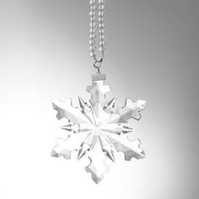 Christmas Crystal Ornaments 2024 Annual Edition Crystal Snowflake Ornaments Star Christmas Tree Crystal Ornaments Home Hanging Decor Gifts (Multicolour)