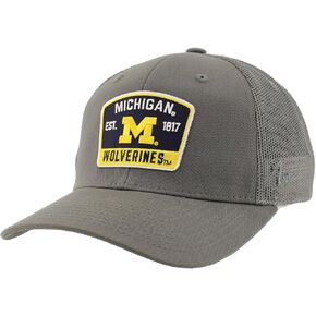 ZHATS Standard NCAA Officially Licensed Snapback Hat Big Rig Patch Gray Switchback, Grey, One Size