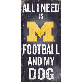 Fan Creations Dog Sign University of Michigan Football, Multicolored