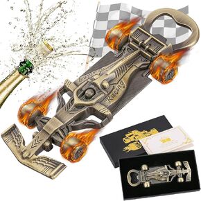 LKKCHER Racing Car Gifts for Men Women, Novelty Racing Car Bottle Opener, Birthday Gifts Christmas Gifts for Men Grandpa Boyfriend Husband, Racing Gifts Stocking Stuffers for Men Women Racing Fans