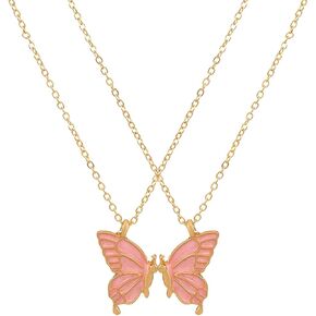 Dcfywl731 3PCS BFF Friendship Necklace BFF Letter Matching Heart Pendant Necklace Best Friend Forever Necklace Jewelry Gift for Sister Women Girls
