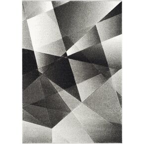 SAFAVIEH Porcello Collection Area Rug - 5'3" x 7'6", Light Grey & Charcoal, Modern Abstract Design, Non-Shedding & Easy Care, Ideal for High Traffic Areas in Living Room, Bedroom (PRL6939D)