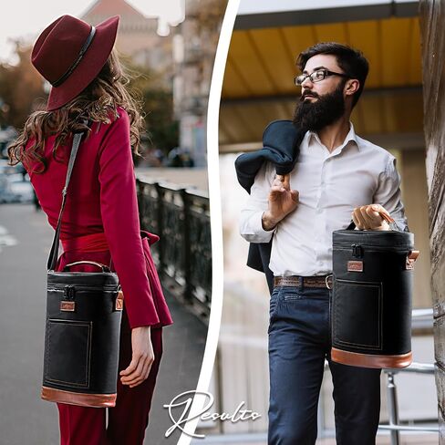 2 Bottle Wine Cooler Bags, Insulated Wine Bag with 2 Wine Drawstring Bag and 2 Engagement Wine Labels, Wine Carrier Bag,Wine Accessories for Wine Lovers, Engagement Gifts for Her, Wine Travel Bag in Saudi Arabia
