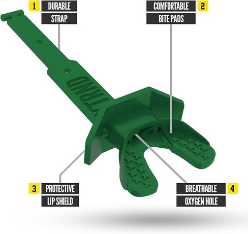 Nxtrnd Two Pro Football Mouth Guard (Neon Yellow) in Saudi Arabia