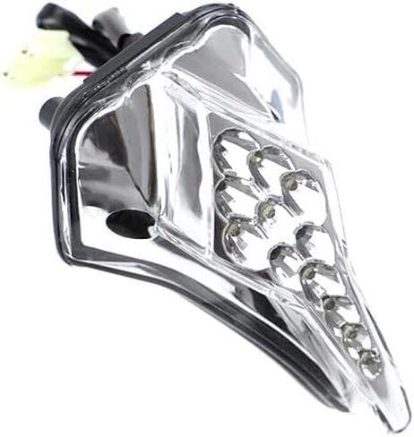 GUAIMI 12 LED Clear/Smoke Lens Center Light Pilot Light Windscreen 3rd eyes for YZF-R6 2008-2012-Black in Saudi Arabia