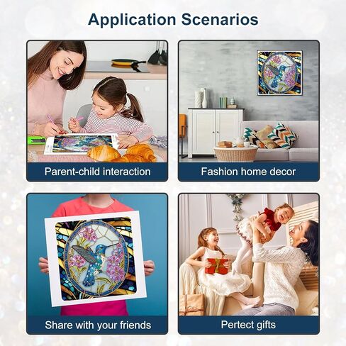 Diamond Painting Kits for Adults Hummingbird, 5D Special Shape Diamond Art Kits for Beginners, Crystal Rhinestones Diamond Painting for Home Wall Decoration Gift 12×12inch, Bird in Kuwait