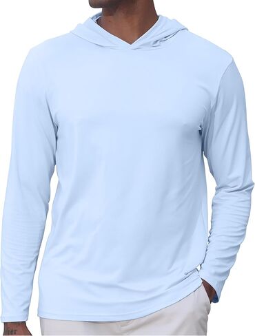 سترة بغطاء للرأس للرجال من Lexiart، سترة رياضية للجري، سترة بقلنسوة مناسبة للعضلات in Kuwait