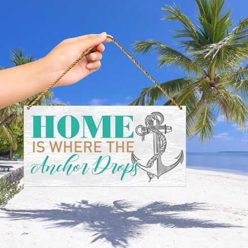 ديكور خشبي للشاطئ، ديكور حمام صيفي للمنزل على الشاطئ، ديكور جداري لغرفة النوم وغرفة المعيشة، ديكور باب المزرعة، ديكورات لافتة معلقة، هدايا الانتقال لمنزل جديد، مملوءة بالشمس in Kuwait