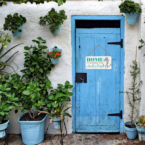 ديكور خشبي للشاطئ، ديكور حمام صيفي للمنزل على الشاطئ، ديكور جداري لغرفة النوم وغرفة المعيشة، ديكور باب المزرعة، ديكورات لافتة معلقة، هدايا الانتقال لمنزل جديد، مملوءة بالشمس in Kuwait