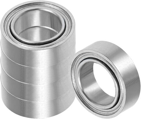 5Pcs MR117ZZ Deep Groove Ball Bearing-[7x11x3mm] Double Shielded Bearing for Industrial Equipment, Motors, Machines, Stainless Steel in Saudi Arabia