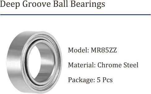 5Pcs MR117ZZ Deep Groove Ball Bearing-[7x11x3mm] Double Shielded Bearing for Industrial Equipment, Motors, Machines, Stainless Steel in Saudi Arabia