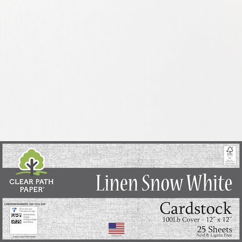 Linen Assortment Pack - 4 x 4 inch - 80Lb Cover - 100 Sheets Total - Clear Path Paper in Saudi Arabia