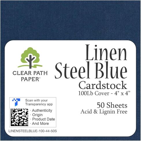 Linen Assortment Pack - 4 x 4 inch - 80Lb Cover - 100 Sheets Total - Clear Path Paper in Saudi Arabia